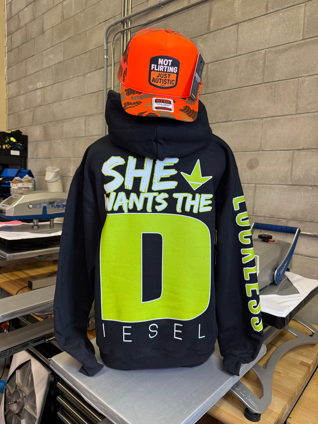 She Wants the Diesel | Funny Country Hoodie