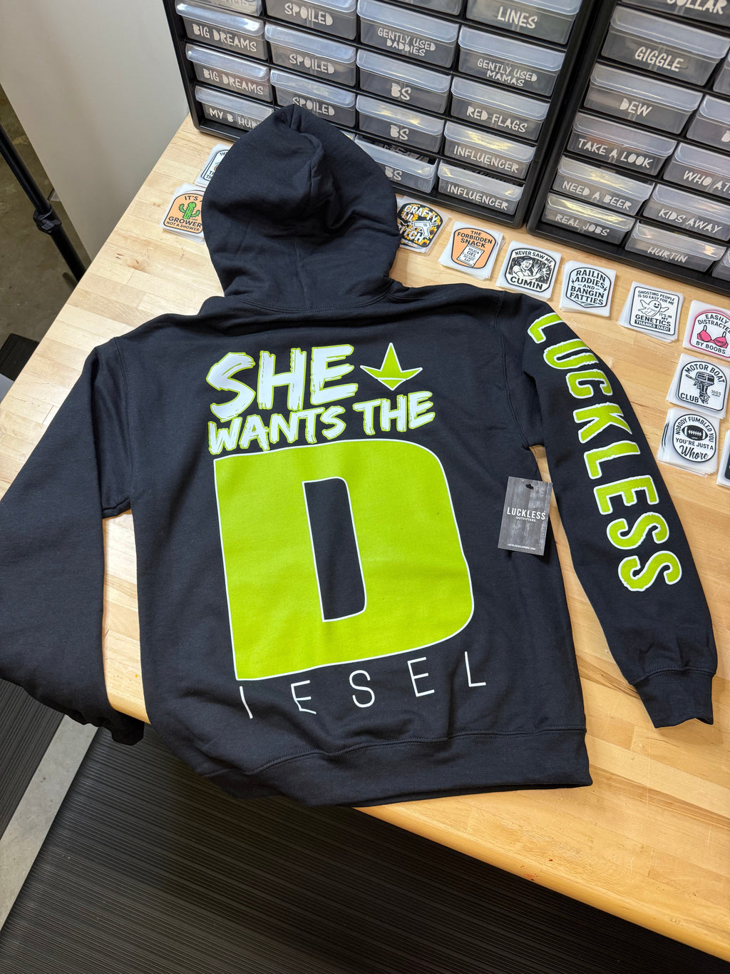 She Wants the Diesel | Funny Country Hoodie