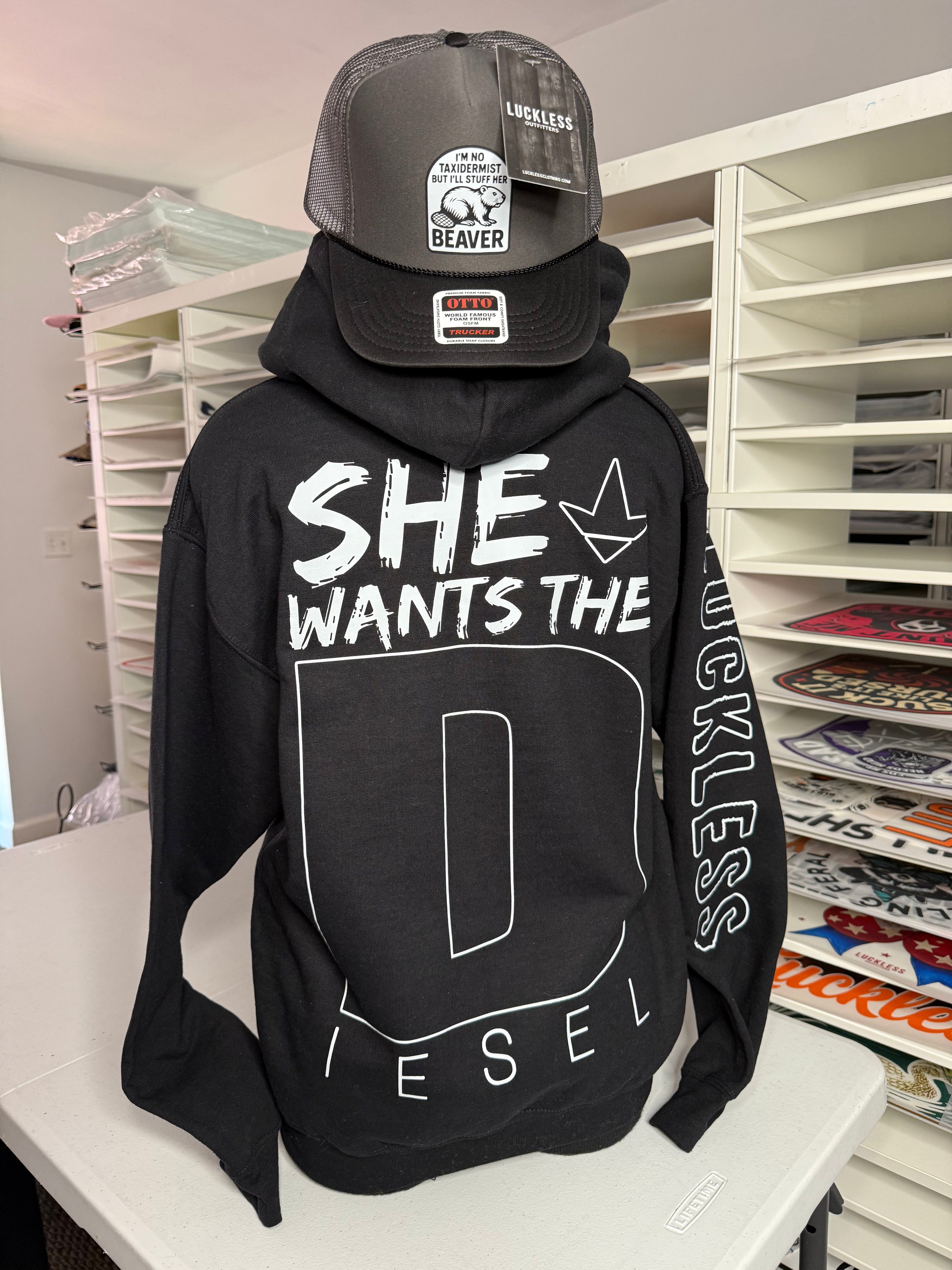 She Wants the Diesel | Funny Country Hoodie