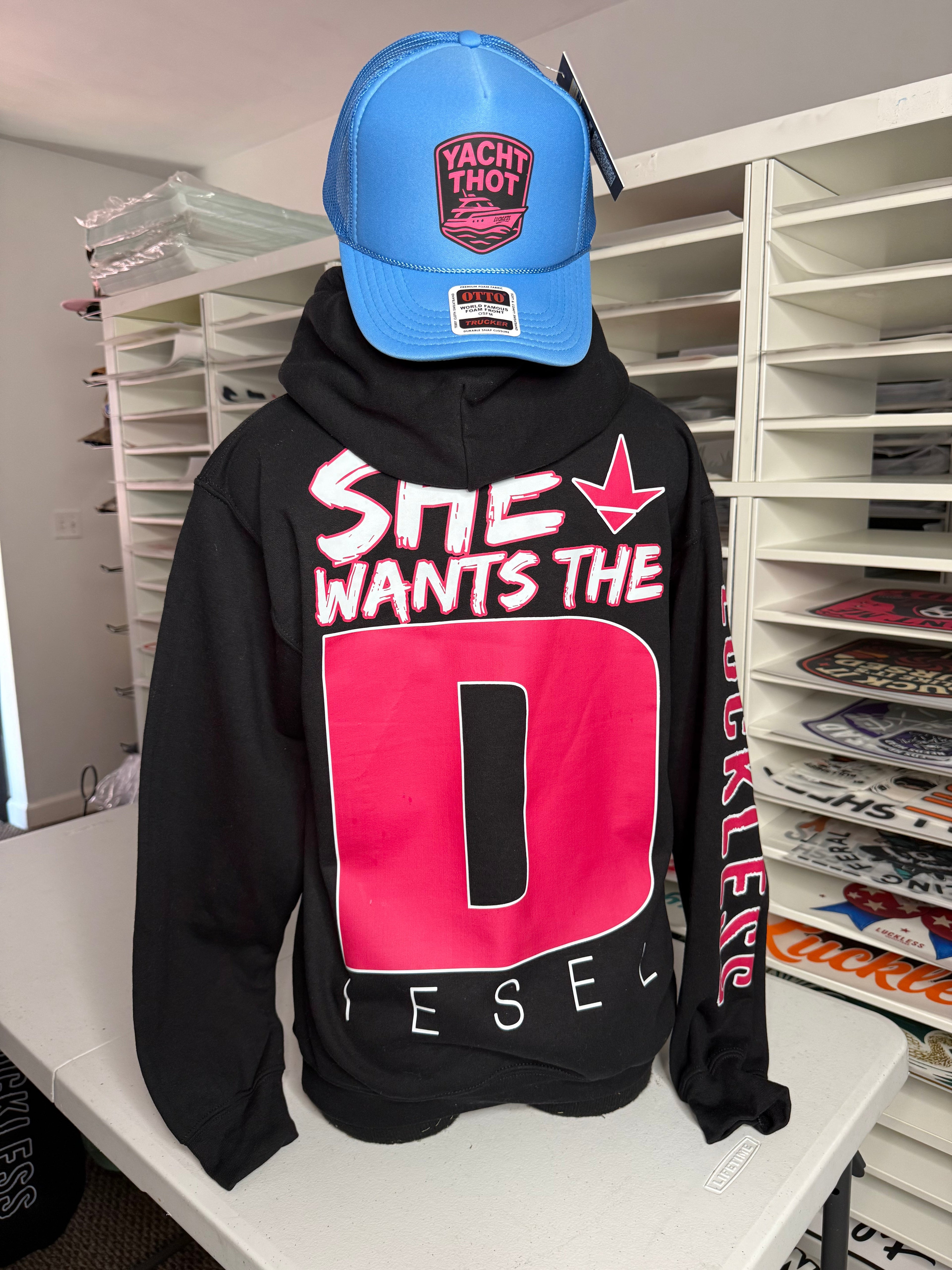 She Wants the Diesel | Funny Country Hoodie
